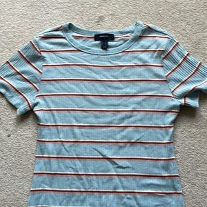 cute blue and red body-con dress